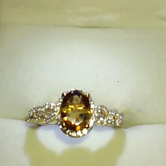 Tourmaline and zircon ring